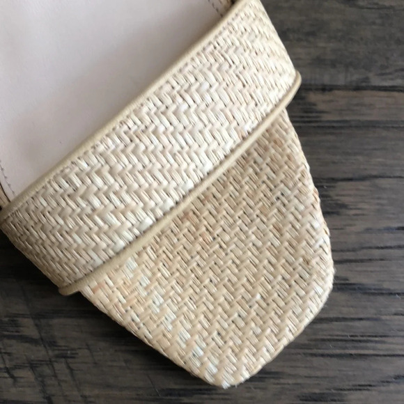 J. McLauglin Madison raffia tan ankle strap sandals Sz 9.5 EUC - Picture 5 of 14